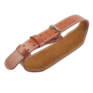 เข็มขัดออกกำลังกายหนัง PU สีน้ำตาลสำหรับผู้ชาย, เข็มขัดฝึกยกน้ำหนักยกน้ำหนักยกน้ำหนักม้านั่งหมอบกดไหล่การฝึกหนัก - Product Image 5