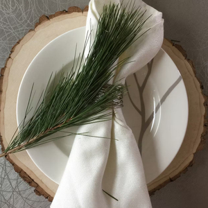 Ensemble d'assiettes en bois massif sur mesure avec bols élégants pour mariages, design rond, haute qualité, standard à vendre - Product Image 6