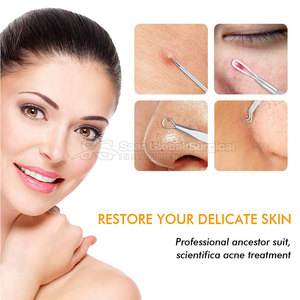 Kit de suppression des points noirs en acier inoxydable de haute qualité avec étui de rangement portable durable et accessoires de précision pour le visage - Product Image 3