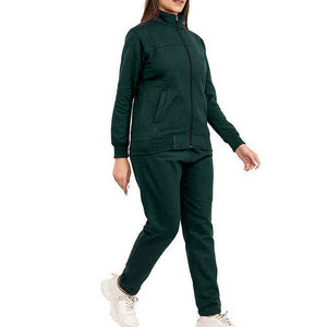 OEM pulóver con capucha y pantalón de chándal para mujer sudadera Jogger conjunto 100% algodón polar 2 piezas conjunto chándales para mujer - Product Image 2