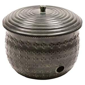 Macetas decorativas de metal para exteriores que ofrecen ocultación segura para mangueras y mejoran la belleza del paisaje diariamente. - Product Image 5