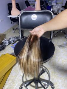 Top vente en gros Super Double dessiné os de cheveux bruts paquet droit vietnamien os de cheveux bruts soie droite 28 pouces faisceaux de cheveux humains - Product Image 2