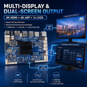 Rockchip RK3568 развивающая плата Edp Lvds AI киоск сенсорная панель Ubuntu Debian <span class=keywords><strong>Linux</strong></span> Android материнская плата - Product Image 5