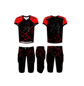 2025 New Wholesale Best Quality Customized Design OEM Comfortable Digital Printed American Football Uniform Set - Product Image 1