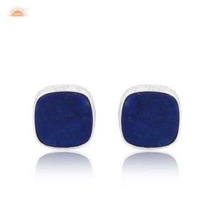 Derniers modèles Boucles d'oreilles en argent sterling 925 avec pierres précieuses en lapis-lazuli naturel Collection de bijoux éthiques pour femmes Cadeau pour elle - Product Image 1