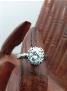 Luxury Customizable 10K Solid Gold 925 Silver Engagement Ring BLACK Moissanite <b>Cushion</b> Fully Customizable Diamonds Designed for - Product Image 6