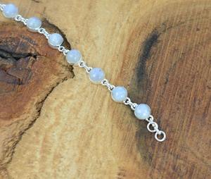 Boho Style 925 Sterling Silver Moonstone <b>Gemstone</b> <b>Bracelet</b> Jewelry Handmade Silver <b>Bracelet</b> Jewelry for Women Wedding Gift - Product Image 3