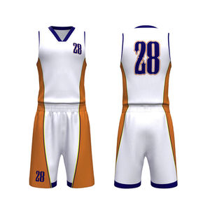 ชุดบาสเก็ตบอลฤดูร้อนคุณภาพสูง ระบายอากาศได้ดี ดีไซน์ใหม่ ขายส่ง รับผลิตตามแบบ สกรีนลายแบบซับลิเมชั่น โพลีเอสเตอร์ สำหรับทุกเพศทุกวัย ไซส์พลัส - Product Image 5