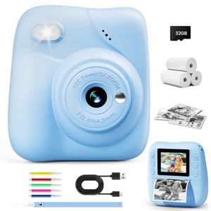 Fotocamera Multifunzionale per Bambini con Stampa, Registrazione HD, Giochi Educativi Integrati, Mini Fotocamera Giocattolo - Product Image 1