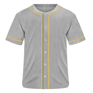 Nuevo diseño Jersey de béisbol Ropa deportiva Logotipo personalizado Mejor calidad Cómodo Jersey de béisbol de secado rápido para hombres - Product Image 1