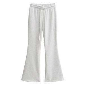 Manufacture Women Wholesale Cotton Sport Wear Yoga Flare Wide Legging Drawstring High Waist Women's Sweat Pant Joggers - Product Image 1