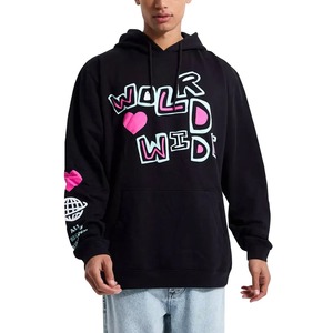 Sudadera con Capucha de Moda, 100% Algodón, Forro Polar de Invierno, Ecológica, con Estampado Puff, Estilo Urbano, Personalizada, Talla Grande - Product Image 3