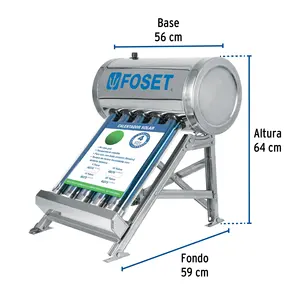 Vitrine d'exposition avec modèle de chauffe-eau solaire, FOSET - Product Image 2