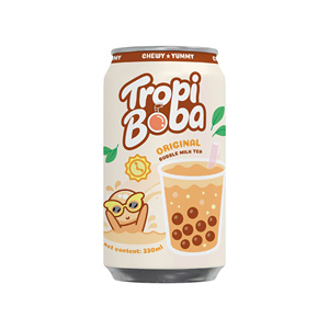TROPI Brand Refreshing 330ml Can <b>Popping</b> <b>Boba</b> Juice Fruit Juice 10 Flavours HACCP/Halal/FSSC Certified Best Served Cold OEM - Product Image 2