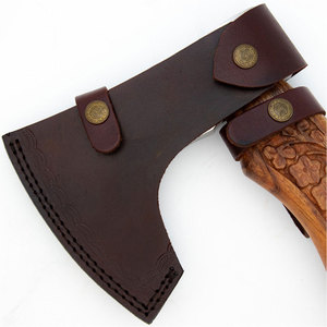 Wholesale Customized High Quality OEM ODM Service Professional High Carbon Steel Axes with Wooden <b>Handle</b> New Design for Camping - Product Image 5