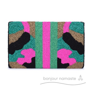 Borsa da donna ispirata e firmata 100% realizzata a mano con perline di vetro ricamate a mano - Product Image 2