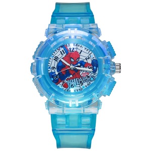Montre LED avec réveil pour enfants, enfants et étudiants, avec personnage de dessin animé lumineux Spider-Man, Iron Man, Captain America - Product Image 3