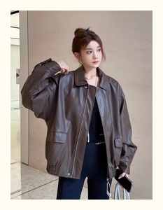 Chaqueta a cuadros de franela con forro de lana de Invierno para mujer con botón, Chaqueta de manga larga con capucha, suéter para mujer, abrigo, Chaqueta estilo motocicleta - Product Image 4