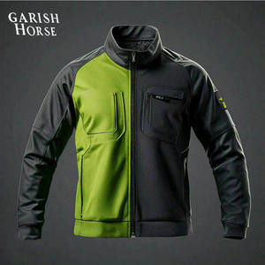 Vestes Personnalisables à Fermeture Éclair Complète pour Hommes, Respirantes, avec Coque Souple, Manches Avant, Gris, Haute Qualité, Vente en Gros - Product Image 3