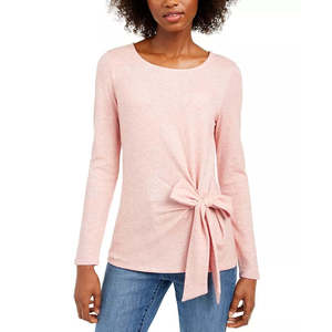 INC International Concepts Top casual da donna con laccetti laterali rosa X-Large - Product Image 1