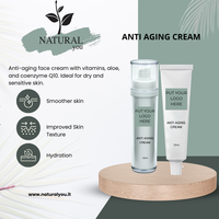 Crème hydratante anti-âge unisexe de haute qualité, marque privée OEM/ODM, naturelle, italienne, à l'acide hyaluronique, à la vitamine C et à l'huile de jojoba