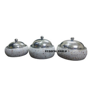 Réchaud à nourriture en métal de haute qualité, belle qualité, fait à la main, design de casserole, forme ronde, luxe, nouveau réchaud en métal - Product Image 4