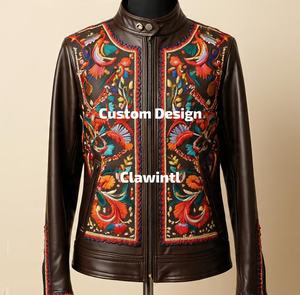 Proveedor de chaquetas de cuero de diseñador de moda, fabricante de chaquetas de cuero personalizadas para marcas de moda de EE. UU. - Product Image 6