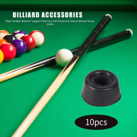 Pour Embout de Queue de Billard Moderne en Caoutchouc Noir, Accessoires de Queue de Billard