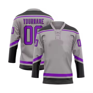 Maillot de sport réversible personnalisé OEM pour homme, en polyester respirant et à séchage rapide, pour hockey sur glace, double face, sublimation 2025 - Product Image 1
