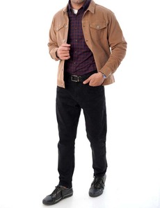 Chaquetas de mezclilla Lisas para hombre al por mayor de tendencia superior Chaquetas de mezclilla de calidad superior al por mayor para servicio OEM en línea - Product Image 3