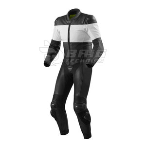 Combinaison de moto en cuir confortable avec double couture pour une résistance et une sécurité supplémentaires Combinaison de moto en cuir de course - Product Image 4