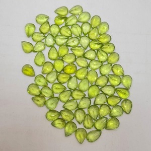 Haute qualité 7x5mm coussin coupe tourmaline naturelle vert pierre gemme couleur jeu calibré en vrac 0.6-0.7 carat ciré/huilé bijoux - Product Image 1