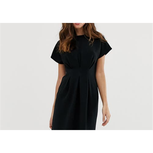 ASOS Design Minidress T-shirt Nero Vintage con Vita Arricciata Stile Sexy da Club in Spandex Lavabile con Fodera Taglie XS-XL per Feste Diurne - Product Image 2