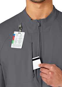 Uniformes de hospital Conjuntos de enfermera Top con múltiples bolsillos y pantalones ajustados para correr Uniformes quirúrgicos - Product Image 3