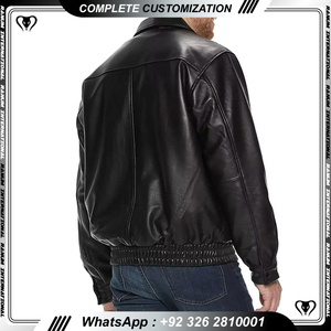 2024 Men PU <b>Leather</b> <b>Winter</b> Stand Collar <b>Jacket</b> OEM Service Wholesale Manufacturer - Product Image 3