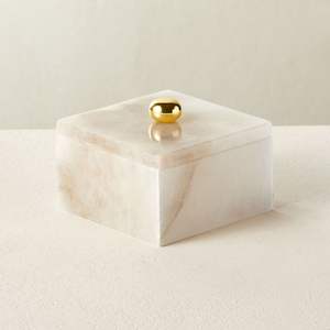 Premium Handcrafted Marble <b>Storage</b> <b>Box</b> for Jewelry and Luxury Home <b>Decor</b> High Quality Organization of Daily Essentials - Product Image 2