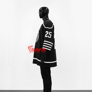 เสื้อฮอกกี้น้ำแข็งแบบสั่งทำพิเศษสำหรับทีมกีฬา พร้อมโลโก้ OEM  แบบซับลิเมชั่น  ชุดยูนิฟอร์มฮอกกี้น้ำแข็งสำหรับองค์กร  สามารถปรับแต่งได้ - Product Image 5