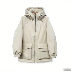 แจ็กเก็ตทรงพองผ้าแคนวาสแบบสตรีทระบายอากาศได้ดีเสื้อแจ็คเก็ตสตรีทผ้าพิมพ์ลายมีฮู้ดผ้าโพลีเอสเตอร์ - Product Image 1