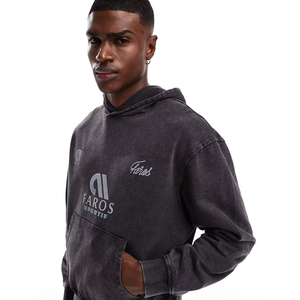 Sudadera con capucha para hombre de tendencia superior de Bangladesh Fabricante de prendas Sudaderas con capucha de algodón a granel Tela de algodón orgánico de estilo unisex OEM/ODM - Product Image 5