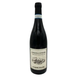 High Italian Quality Valpolicella Superiore DOC Campo Piano 750 ml Premium Red Wine for Retail