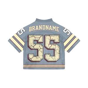 Camisetas de Jersey de Alta Calidad, Personalizadas, de Secado Rápido, Cuello en V, Malla de Poliéster, Corte Cuadrado, para Hombre - Product Image 2