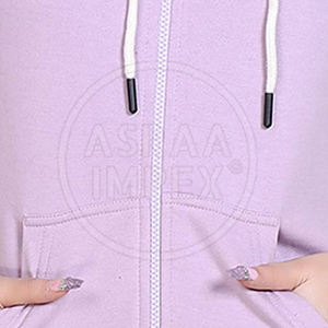 เสื้อฮู้ดมีซิปสำหรับผู้หญิงเสื้อผ้าแฟชั่นมีฮู้ดมีซิปวัสดุนิ่มใช้กลางแจ้ง - Product Image 6