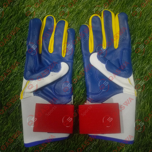 Dernier modèle de gants de frappeur de baseball multicolores en cuir de vachette de la meilleure qualité Gants de frappeur à sangle réglable pour les joueurs - Product Image 4