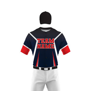 Uniforme de béisbol y softbol cómodo de alta calidad, estampado de tamaños personalizados, ropa deportiva de poliéster, ropa de equipo transpirable de secado rápido - Product Image 5