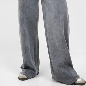 Survêtement en coton délavé uni pour femme, idéal pour diverses occasions décontractées, conception de haute qualité pour les acheteurs en gros - Product Image 4