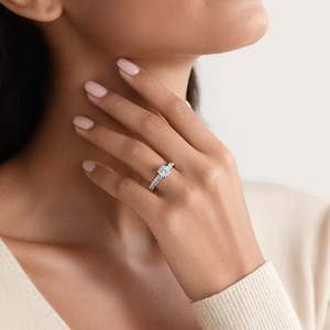 Jeulia Rose Gold Plated Twist Round <b>Solitaire</b> Engagement <b>Ring</b> in Sterling <b>Silver</b> - Product Image 6