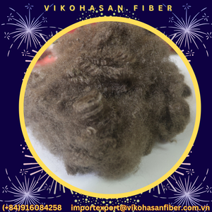 Super Qualité Écologique 15D HS Brun Vikohasan Fibre discontinue Bas Prix Polyester Recyclé 7D 3D Finesse Siliconé Creux - Product Image 3