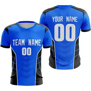 Oem/ODMサッカージャージー卸売高品質カスタム通気性クイックドライサッカージャージー昇華サッカーシャツチームジャージ