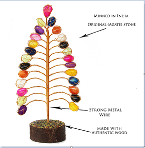 Vente en gros d'arbre en pierre à sept chakras magnifique arbre de pierres précieuses à sept chakras pour décorations arbre de pierres précieuses naturelles Fengshui - Product Image 6