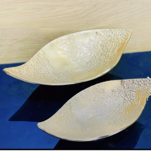 Bol à fruits décoratif en aluminium avec finition en émail multicolore Forme ronde Bol à trois compartiments de haute qualité pour le service - Product Image 5